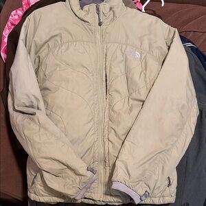 The North Face Light Tan Quilted Jacket